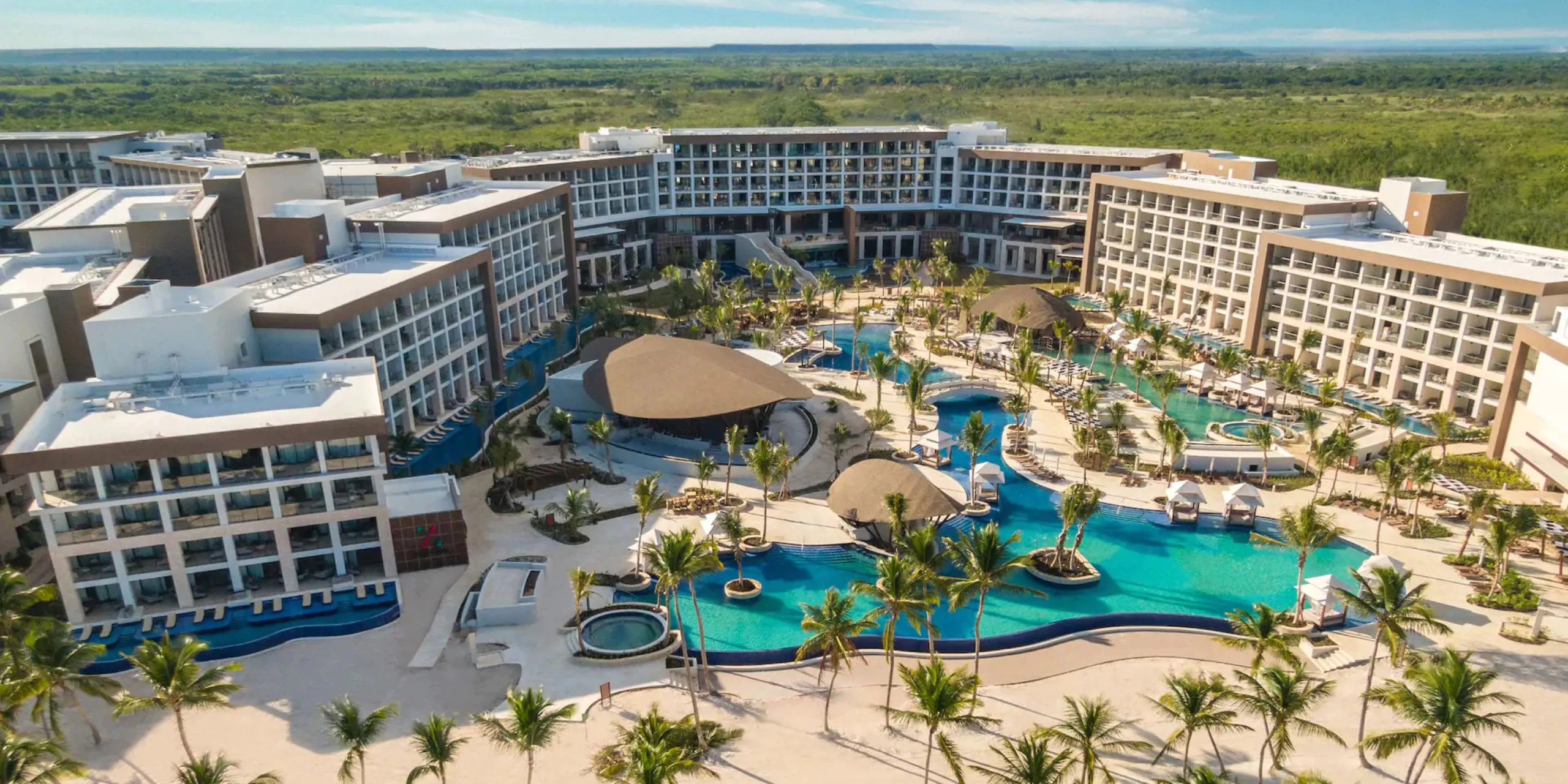 Hyatt Ziva Cap Cana family-friendly all-inclusive resort in Cap Cana, Dominican Republic with stunning pool complex, waterpark, and pristine Juanillo Beach.